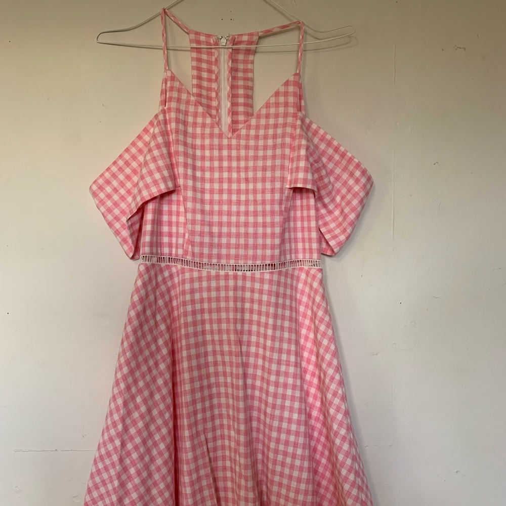J.O.A. JOA Pink Gingham check picnic dress 👗